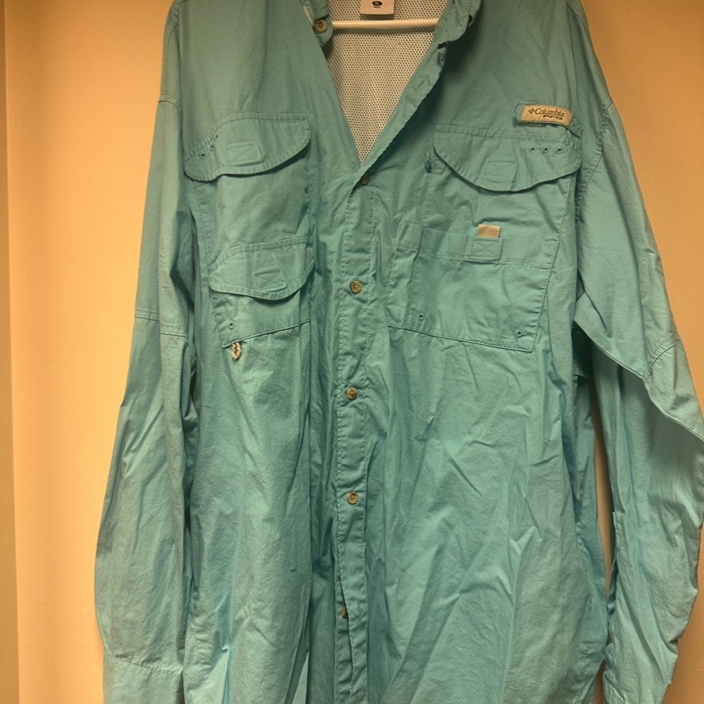 Columbia Men's Light Blue‎ Shirt Jacket